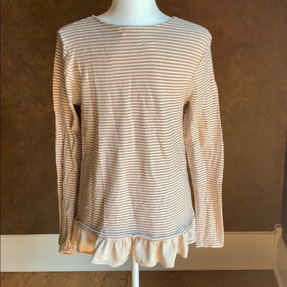 Altard State Striped ruffle top - Picture 3 of 4